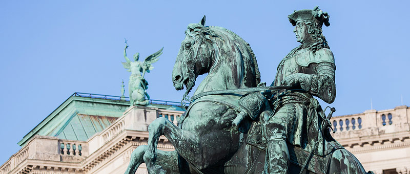 Header Reiterdenkmäler am Heldenplatz